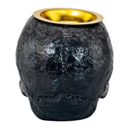 Black Skull Candle Holder