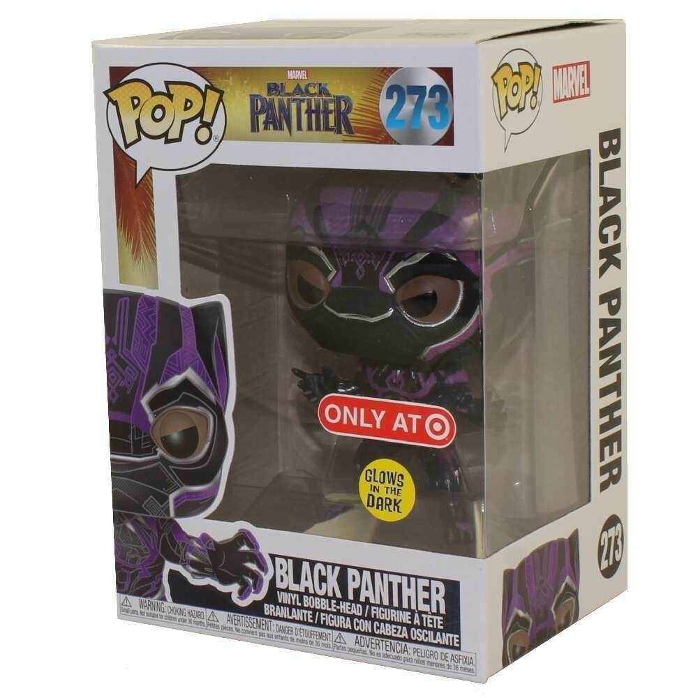 Funko POP! Marvel: Black Panther - Purple Glow Black Panther (Target Exclusive) - 