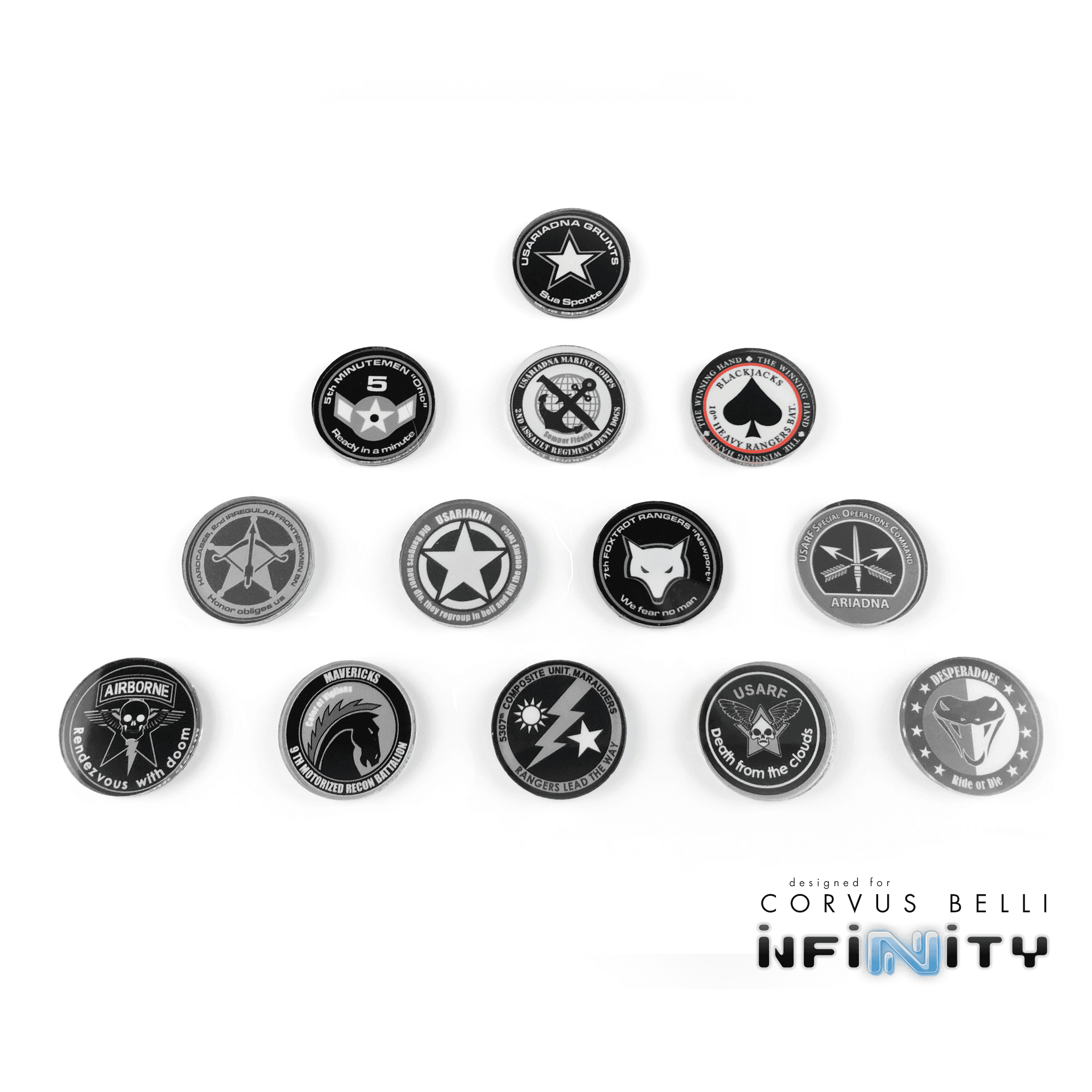 USAriadna Markers and Templates - USARF Blackjacks Full Color Marker