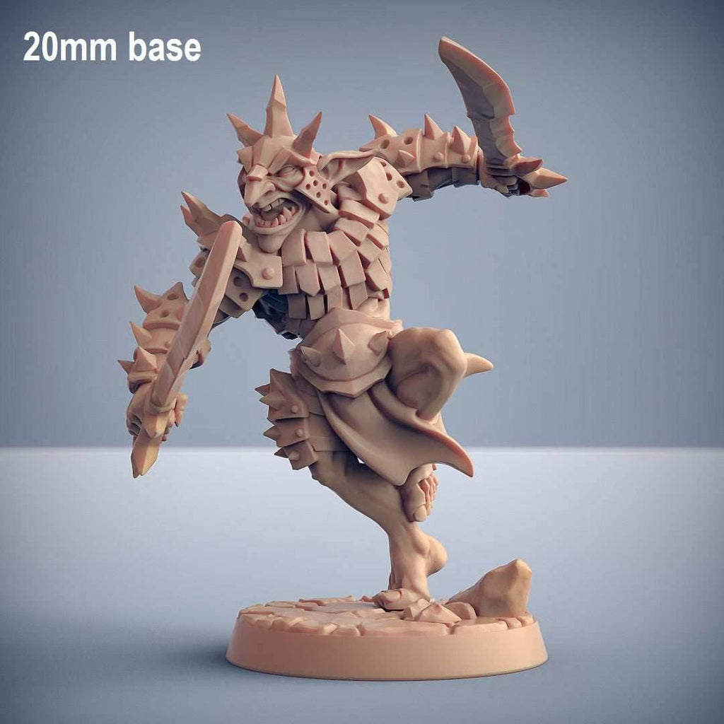Blackrazor Warrior: Base Sculpt D (Male Hobgoblin) - With Helmet