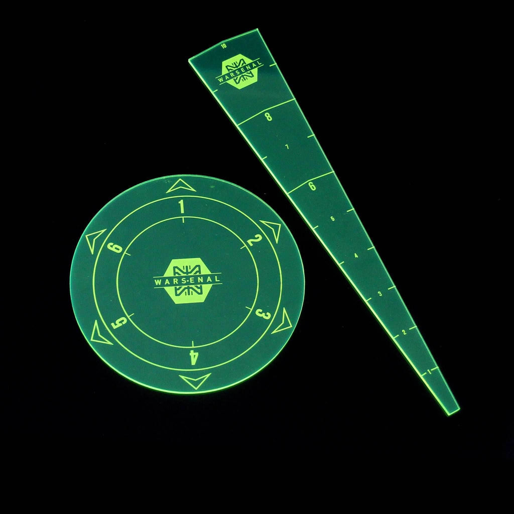 Blast and Spray Templates - Fluorescent Green