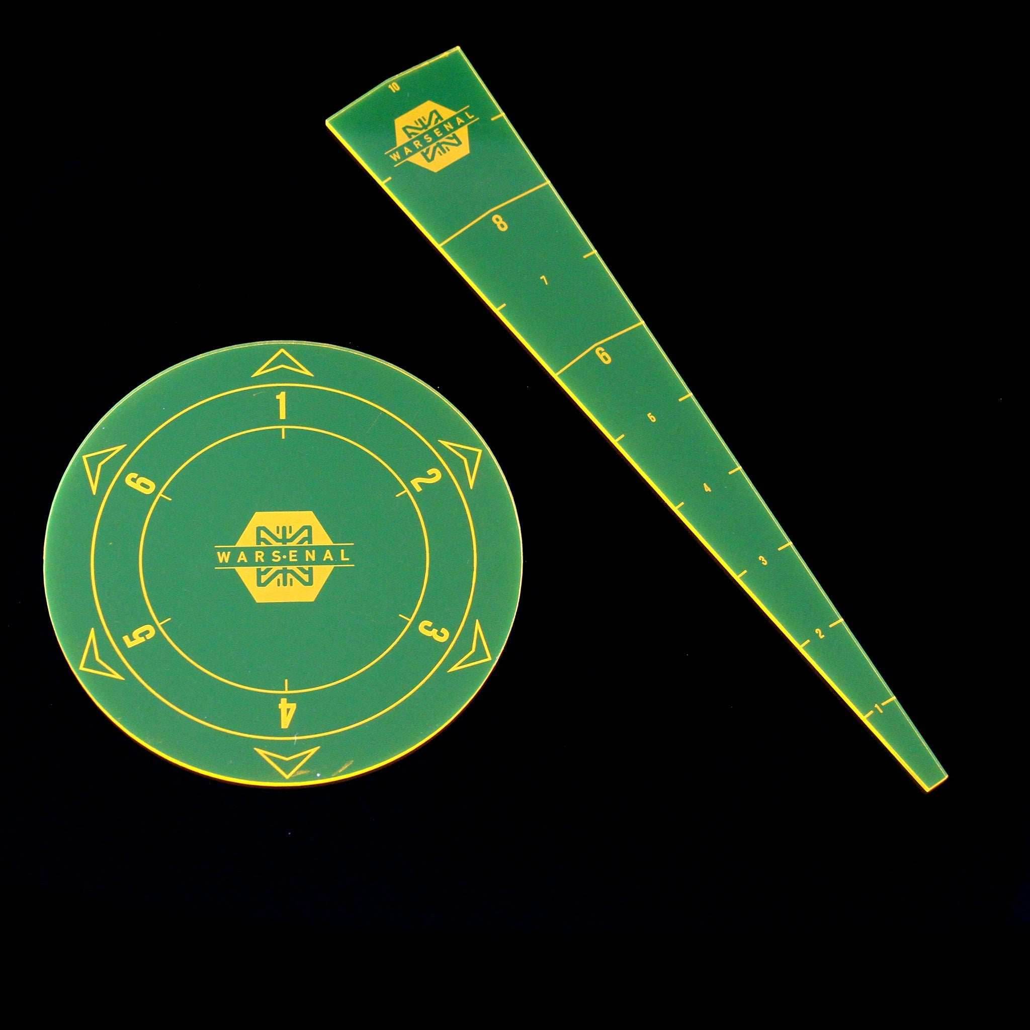 Blast and Spray Templates - Fluorescent Yellow