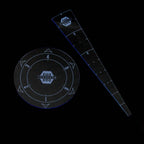 Blast and Spray Templates - Fluorescent Blue