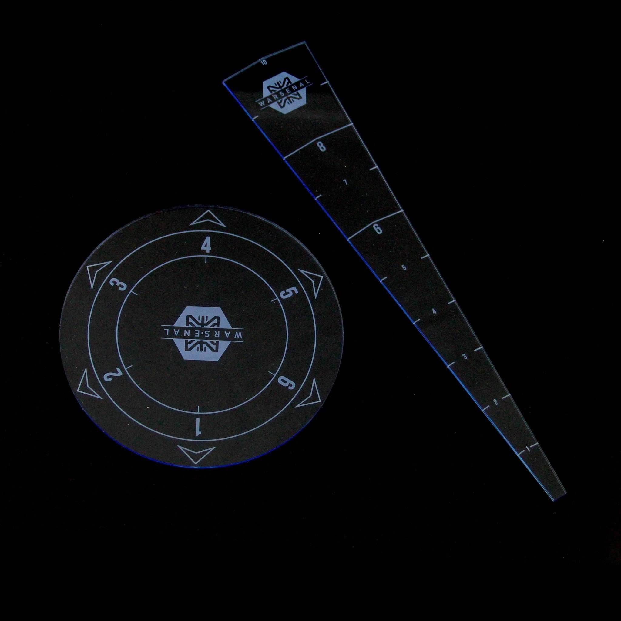 Blast and Spray Templates - Fluorescent Blue