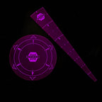 Blast and Spray Templates - Fluorescent Green