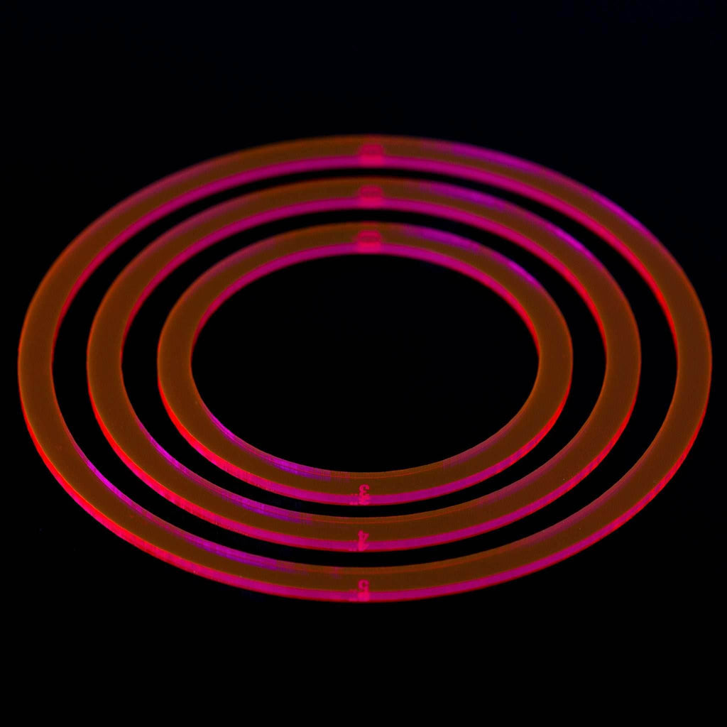 Blast Rings - Fluorescent Red / 3 inch