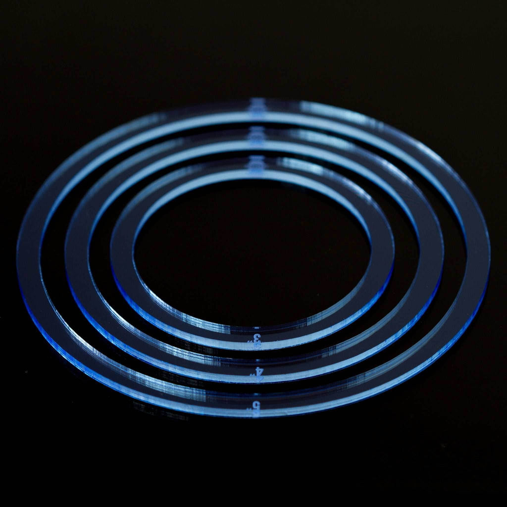 Blast Rings - Fluorescent Blue / 3 inch