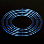 Blast Rings - Fluorescent Blue / 3 inch