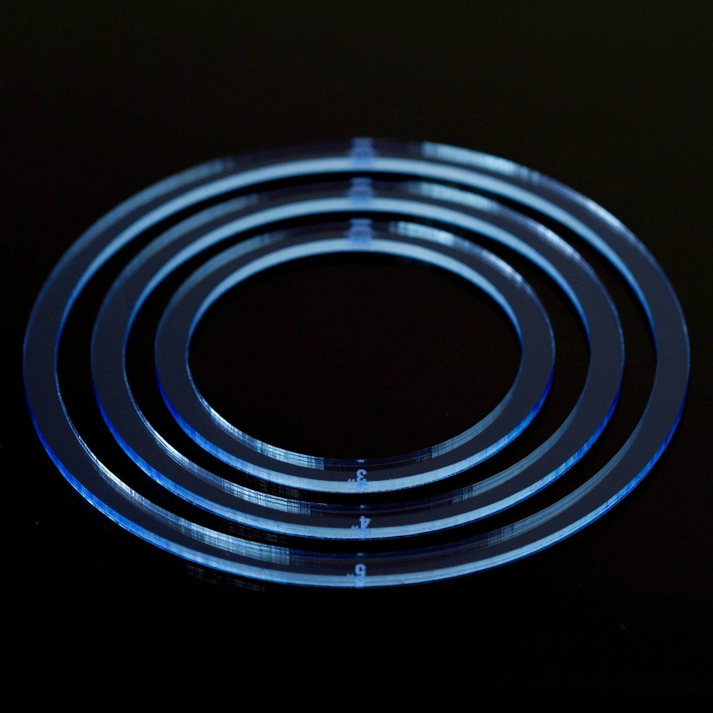 Blast Rings - Fluorescent Blue / 3 inch
