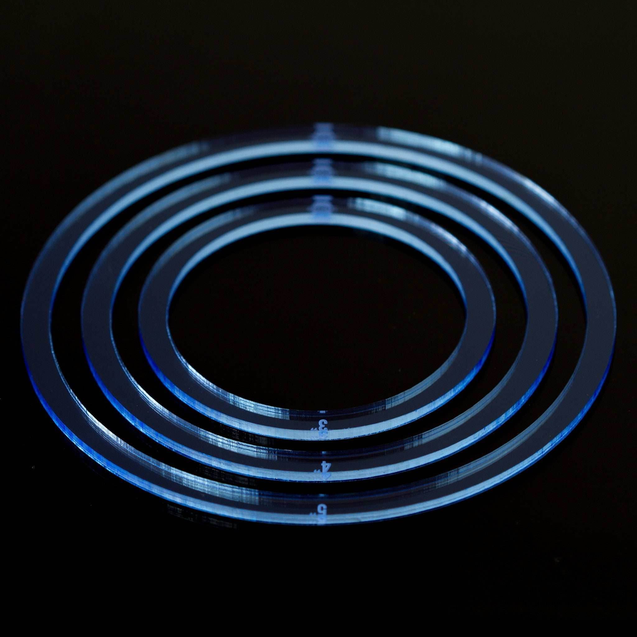 Blast Rings - Fluorescent Blue / 3 inch