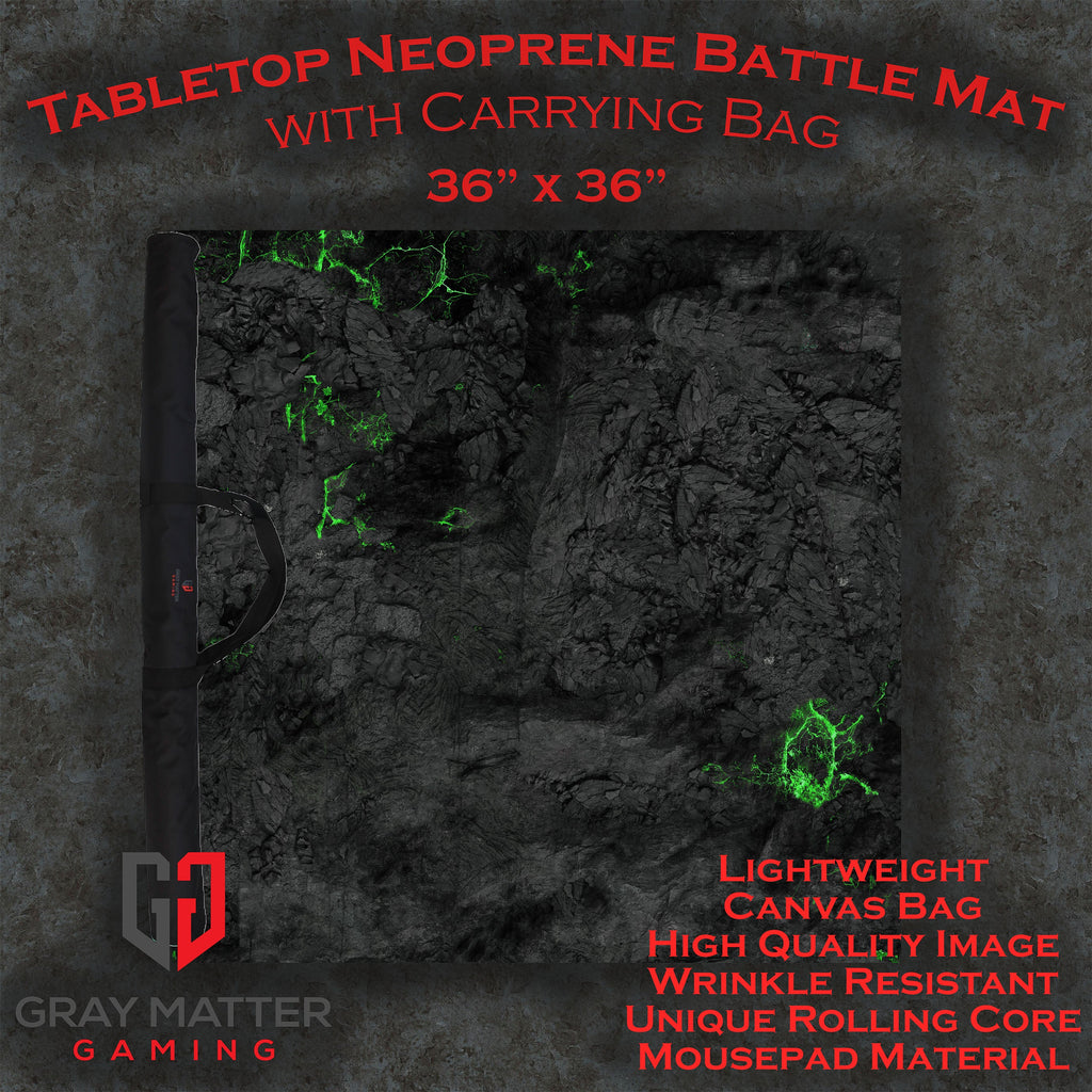Blighted Cavern - Neoprene Battle Mat - Warhammer, AoS, 40K, Kill Team, MCP, Shatterpoint, Legion, More