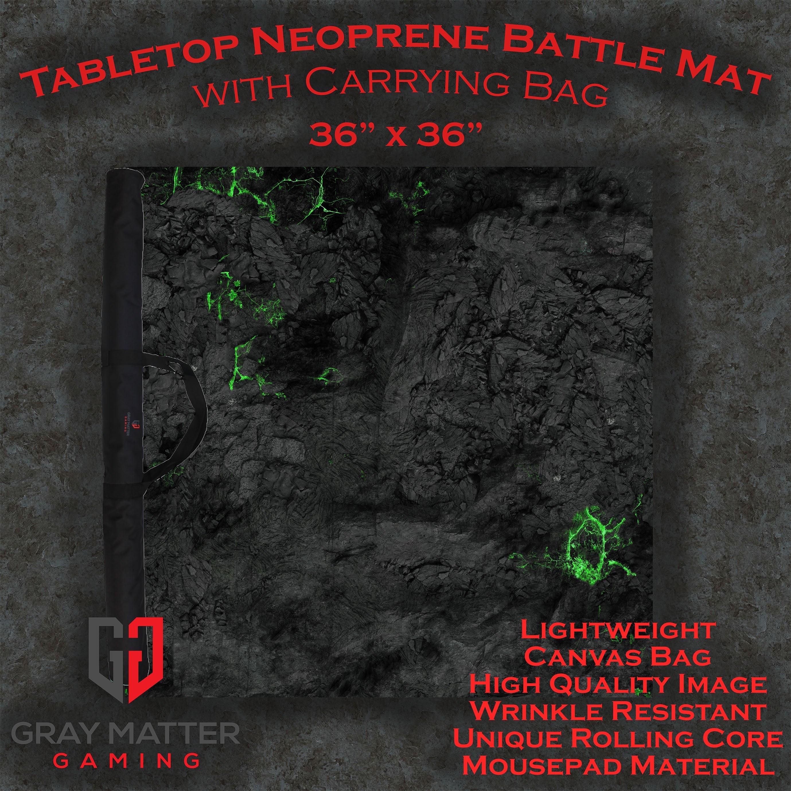 Blighted Cavern - Neoprene Battle Mat - Warhammer, AoS, 40K, Kill Team, MCP, Shatterpoint, Legion, More