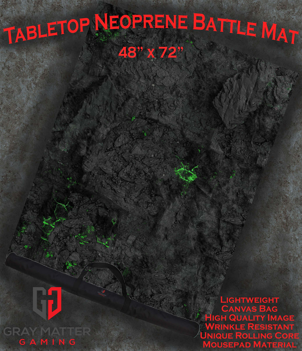 Blighted Cavern - Neoprene Battle Mat - Warhammer, AoS, 40K, Kill Team, MCP, Shatterpoint, Legion, More