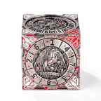 Cool Table Game Dice Spinner: 7-in-1 Metal Solid Cube Six-Sided Circular Spinning Roulette Dice