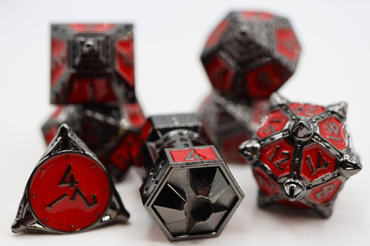 Dice 51: Blood Moon - Metal RPG Dice Set - 