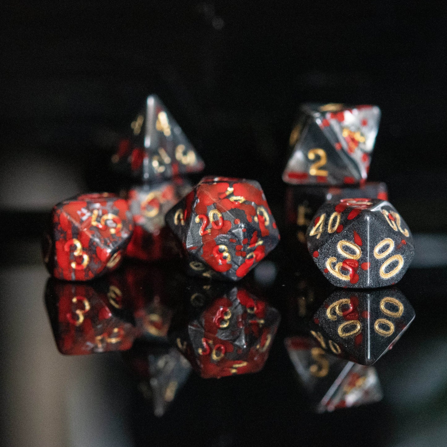 Blood and Iron Acrylic Dice Set - 