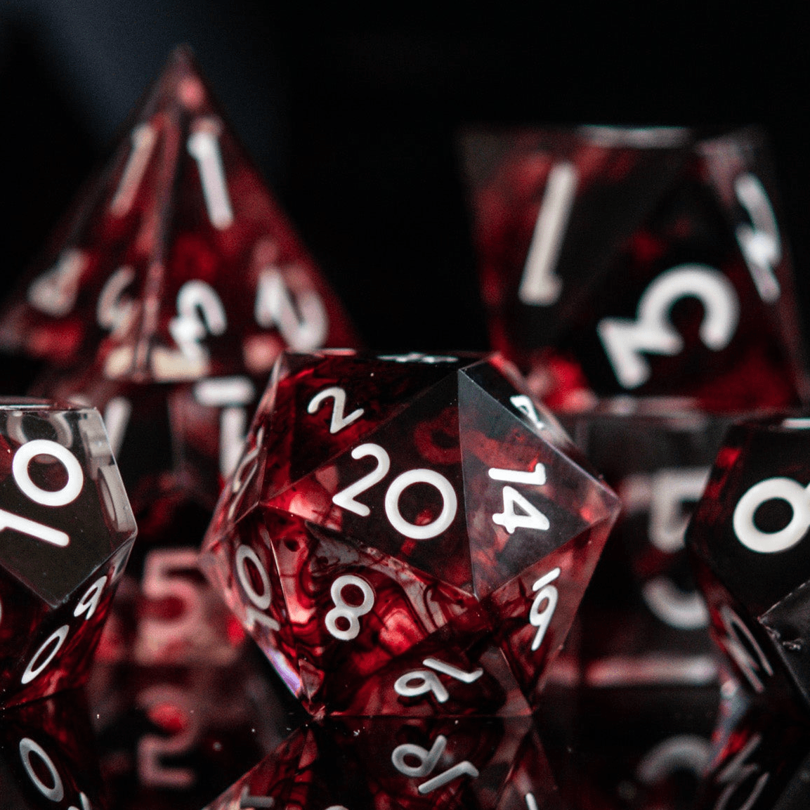 Bloodbath Sharp-Edged Resin Dice Set 'PRE-ORDER | SPRING EVENT DEAL' - 