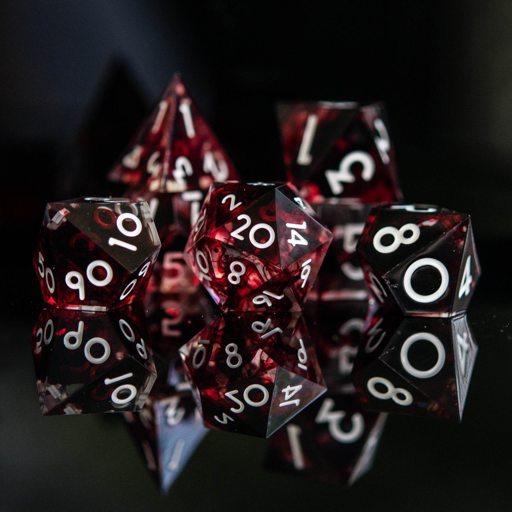 Bloodbath Sharp-Edged Resin Dice Set 'PRE-ORDER | SPRING EVENT DEAL' - 