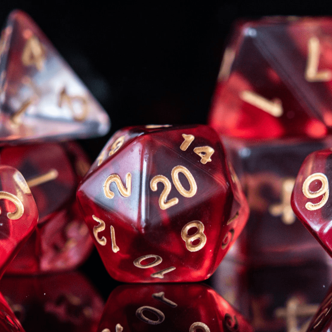 Bloodlust Elixir Acrylic Dice Set - 