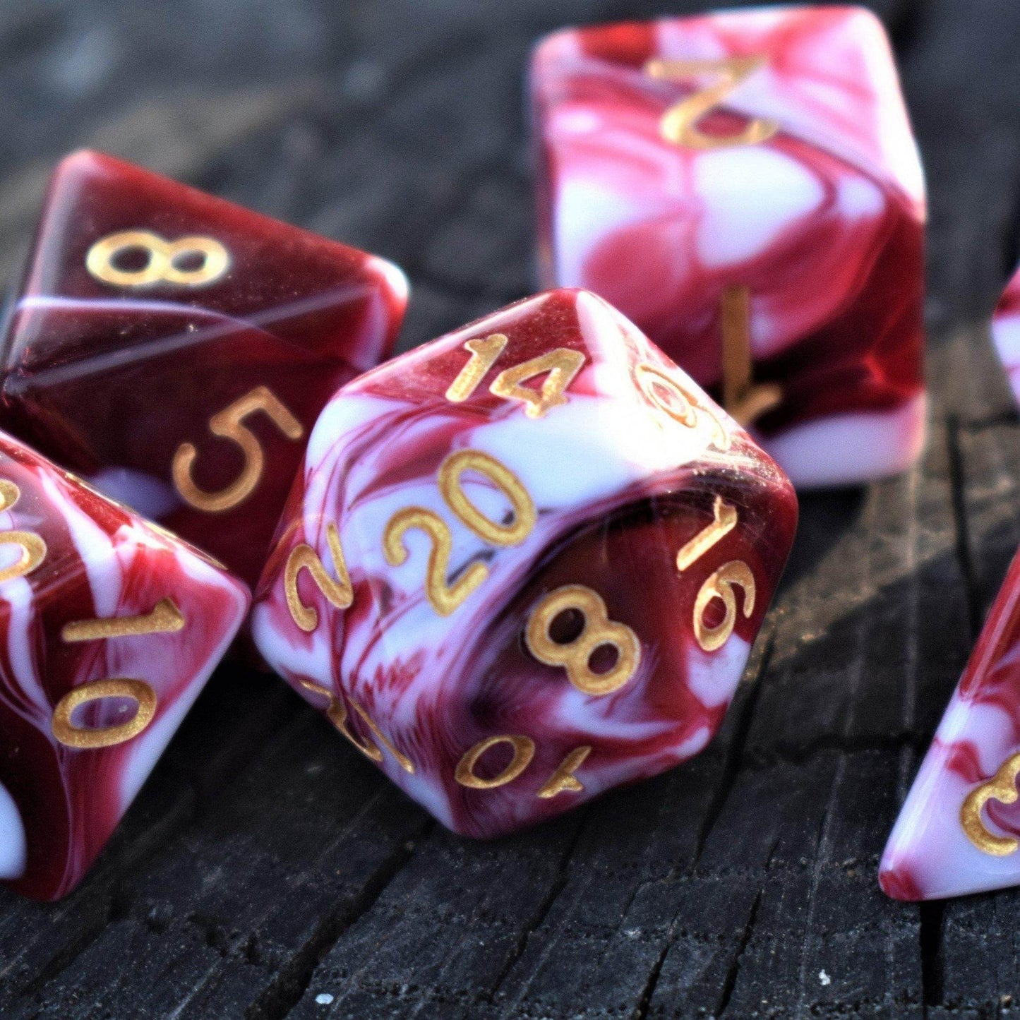 Bloody Waters Acrylic Dice Set - 