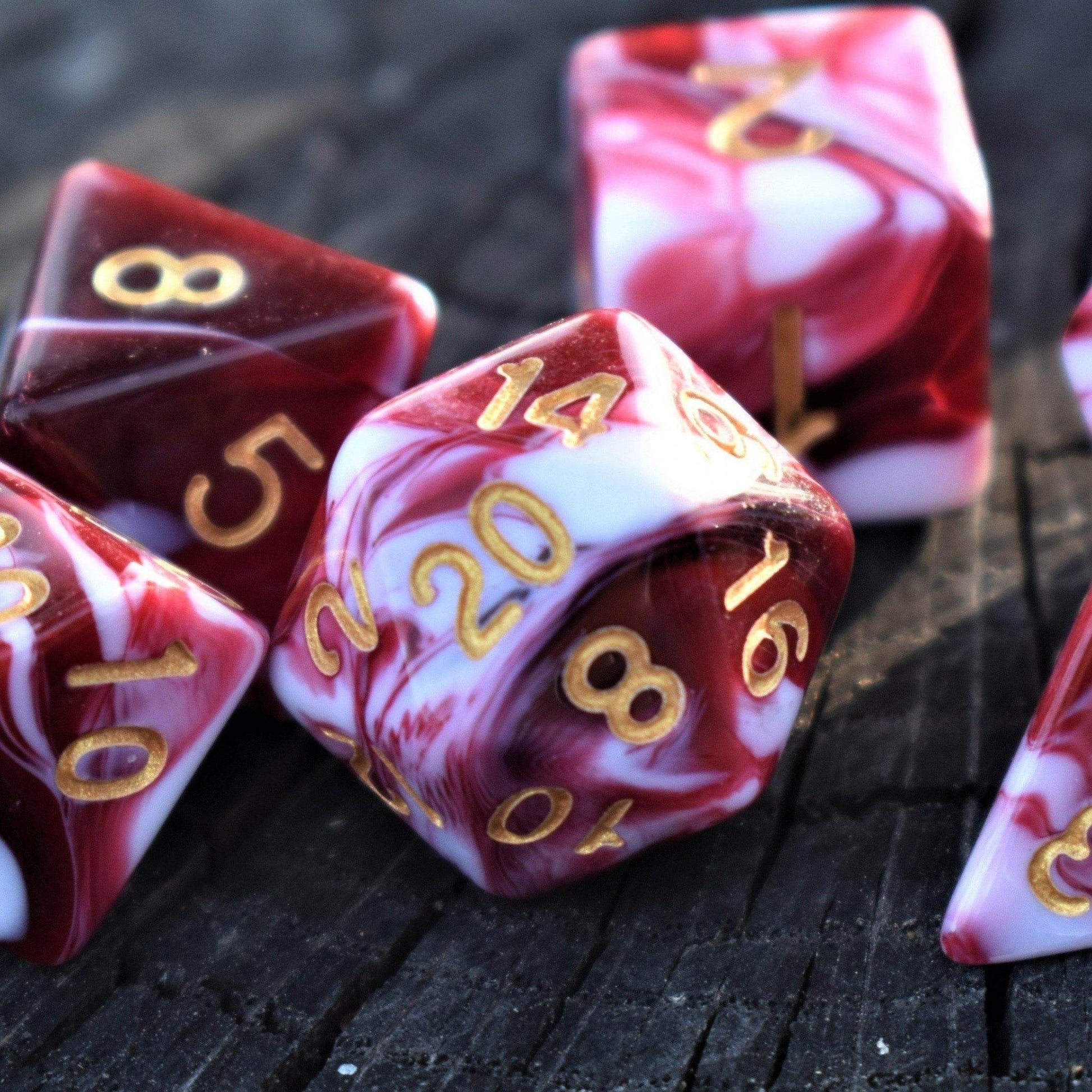 Bloody Waters Acrylic Dice Set - 