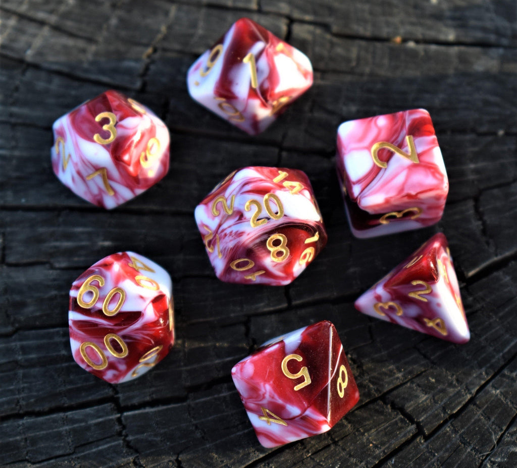Bloody Waters Acrylic Dice Set