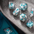Blue Cloud Handmade Resin DND Dice Set - Only 1 D20