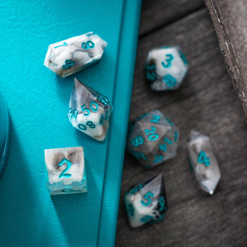 Blue Cloud Handmade Resin DND Dice Set - Only 1 D20