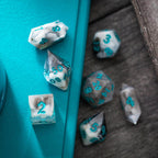 Blue Cloud Handmade Resin DND Dice Set - Only 1 D20