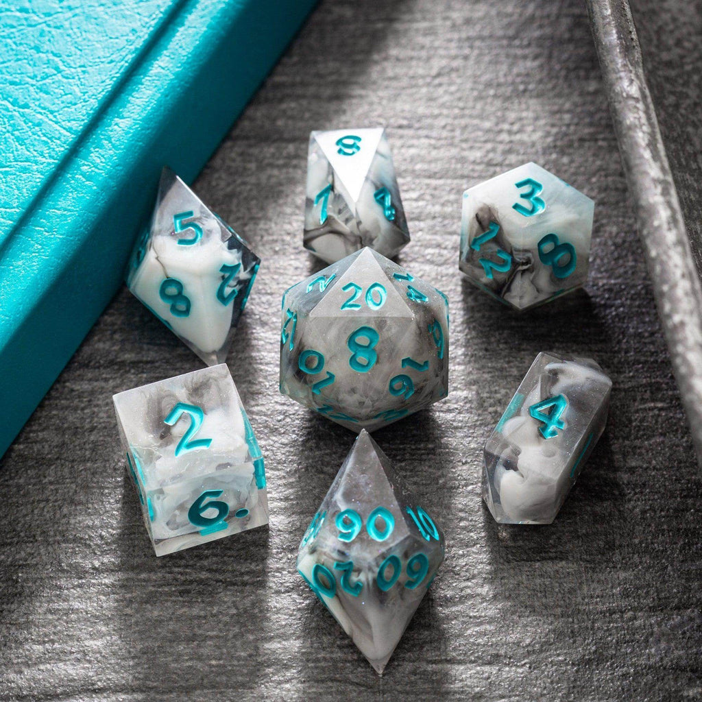 Blue Cloud Handmade Resin DND Dice Set - Only 1 D20