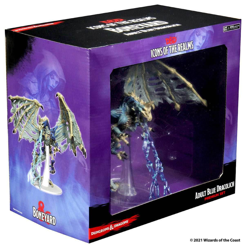 D&D: Icons of the Realms - Boneyard Premium Set - Blue Dracolich - 
