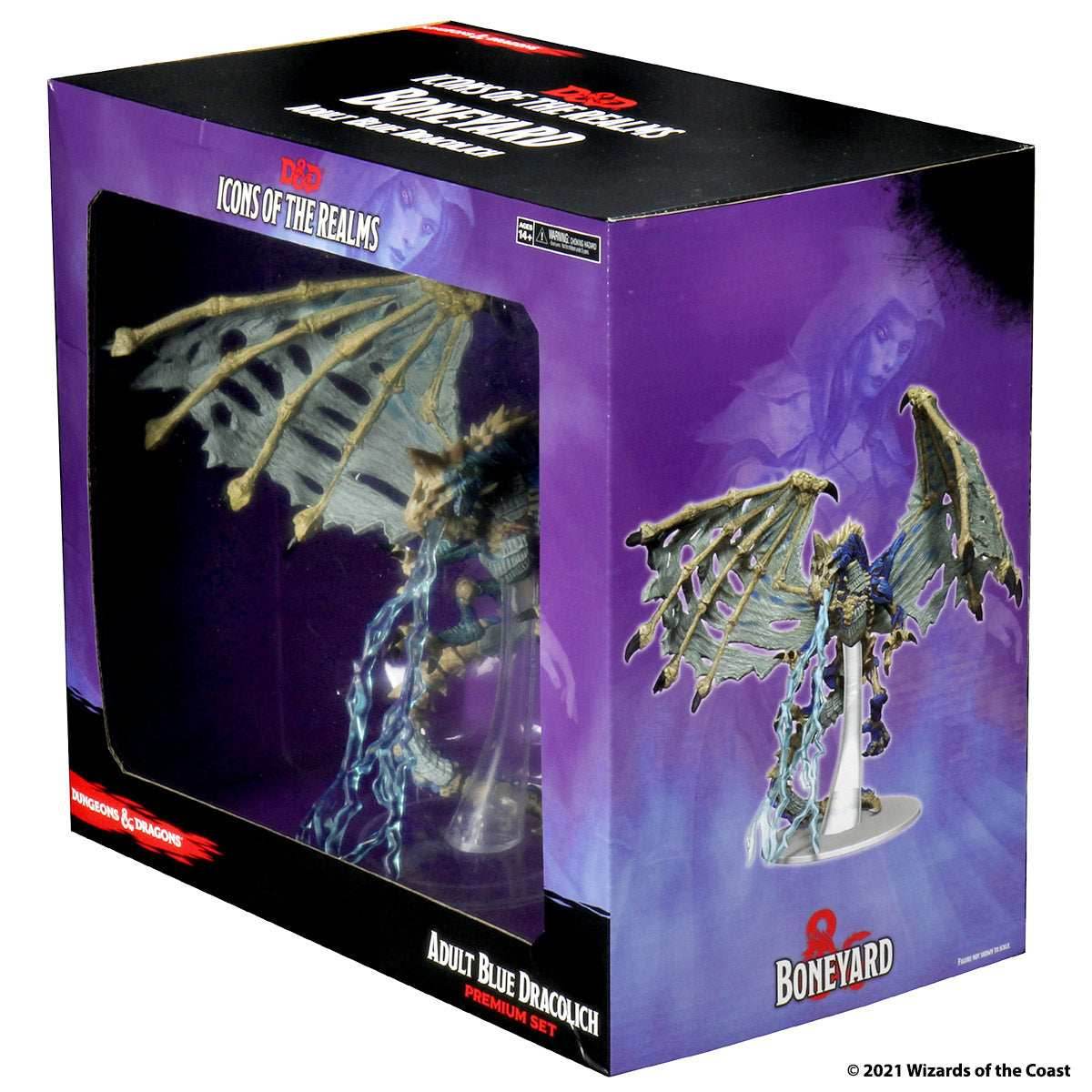 D&D: Icons of the Realms - Boneyard Premium Set - Blue Dracolich - 