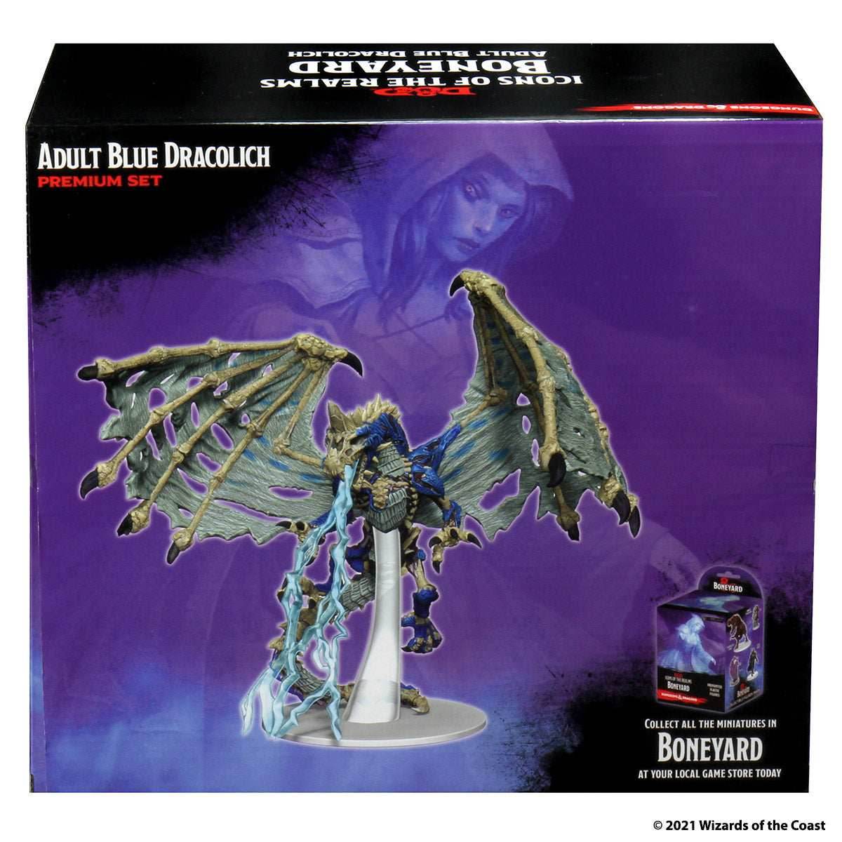 D&D: Icons of the Realms - Boneyard Premium Set - Blue Dracolich - 