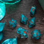 Blue Smoke Handmade Resin DND Dice Set - Only 1 D20