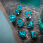Blue Smoke Handmade Resin DND Dice Set - Only 1 D20