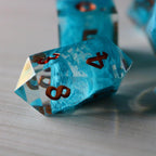 Blue Smoke Handmade Resin DND Dice Set - Only 1 D20