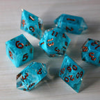 Blue Smoke Handmade Resin DND Dice Set - Only 1 D20