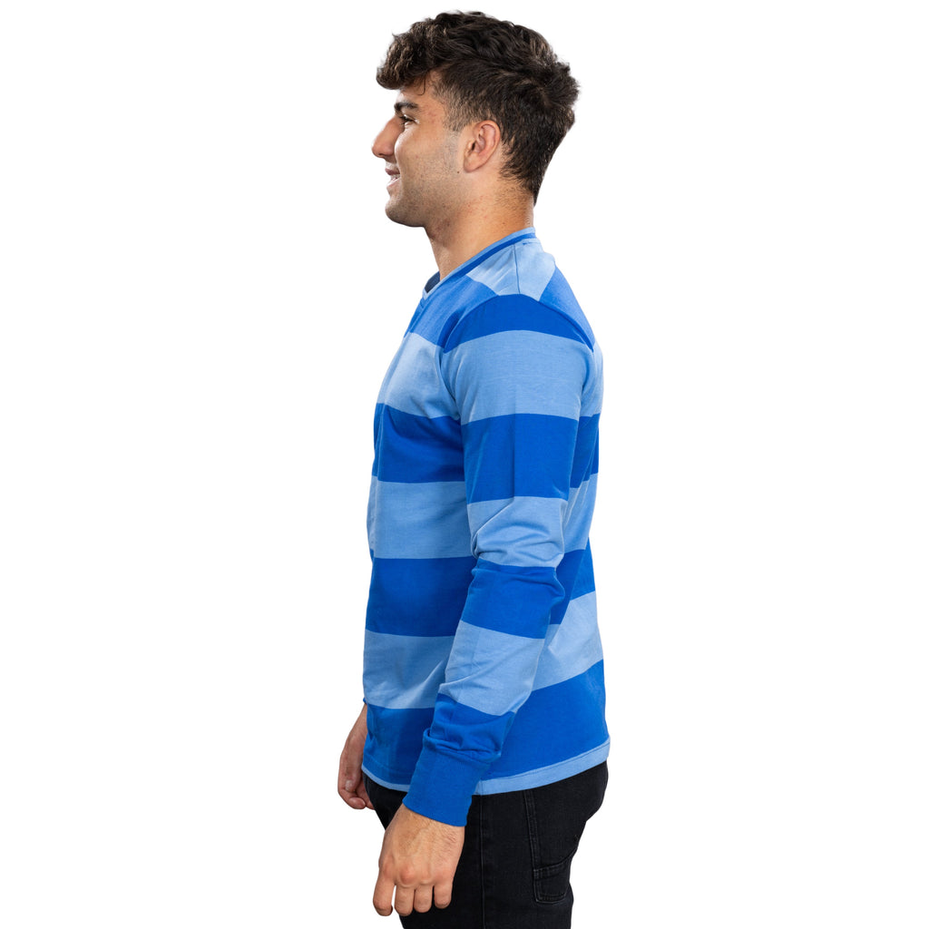 Blue and Detective Halloween Costume  Blue Striped Shirt
