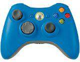 Xbox 360 Wireless Official-Controller - Xbox 360 - Blue with White Battery Cover