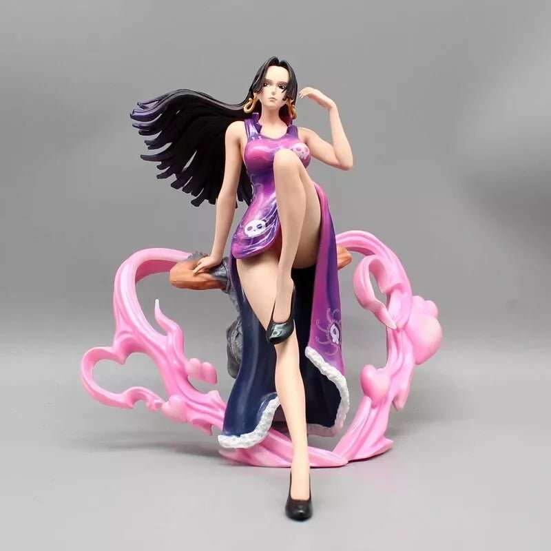 Boa Hancock One Piece Figurines, Empress Sitting on Marine Anime Figures 8 in