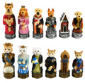 Chess Pieces - Cats & Dogs Resin Chess Pieces - 