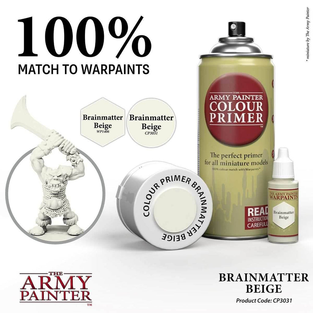 Army Painter Colour Primer: Brainmatter Beige - 