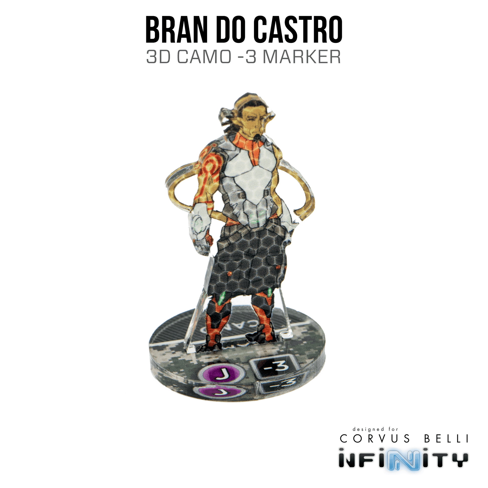 Infinity 3D Markers: Bran do Castro (25mm Camo -3) - A