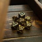 Briarbound Bronze Hollow Metal DND Dice Set