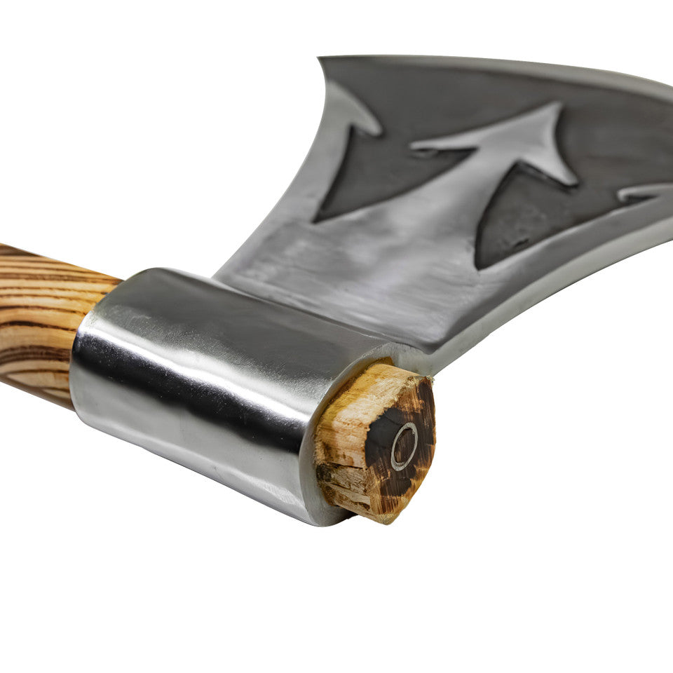 Briny Deep Trident Forged Large Two Handed Axe-2
