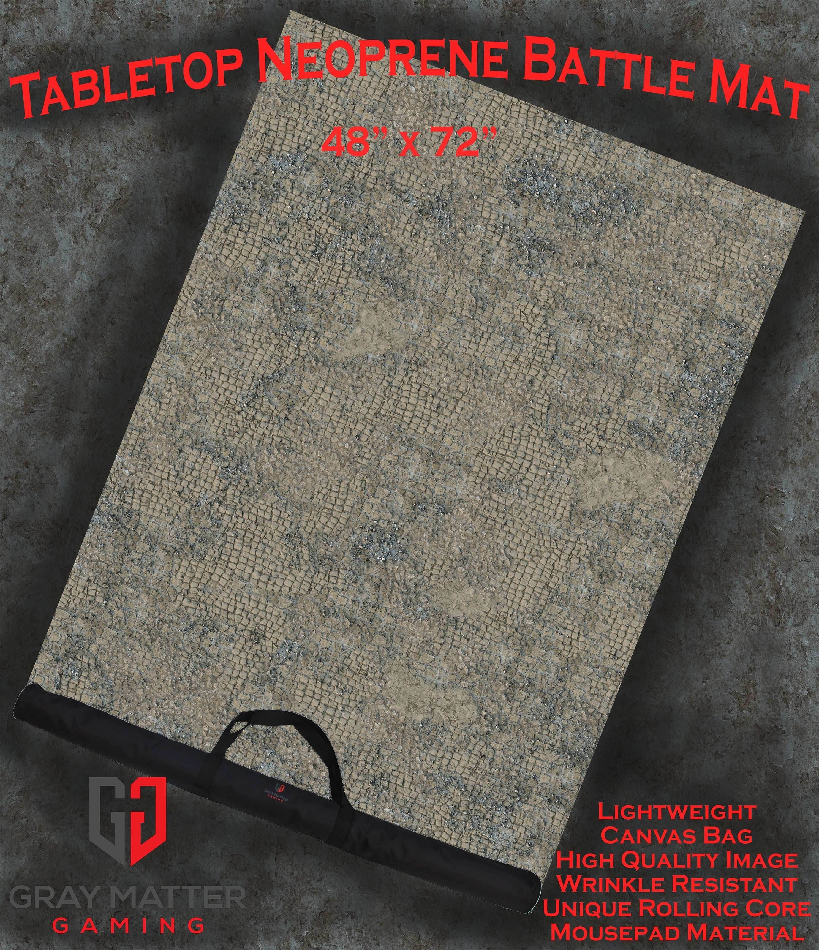 Broken Cobblestone - Neoprene Battle Mat with Bag - 44x60