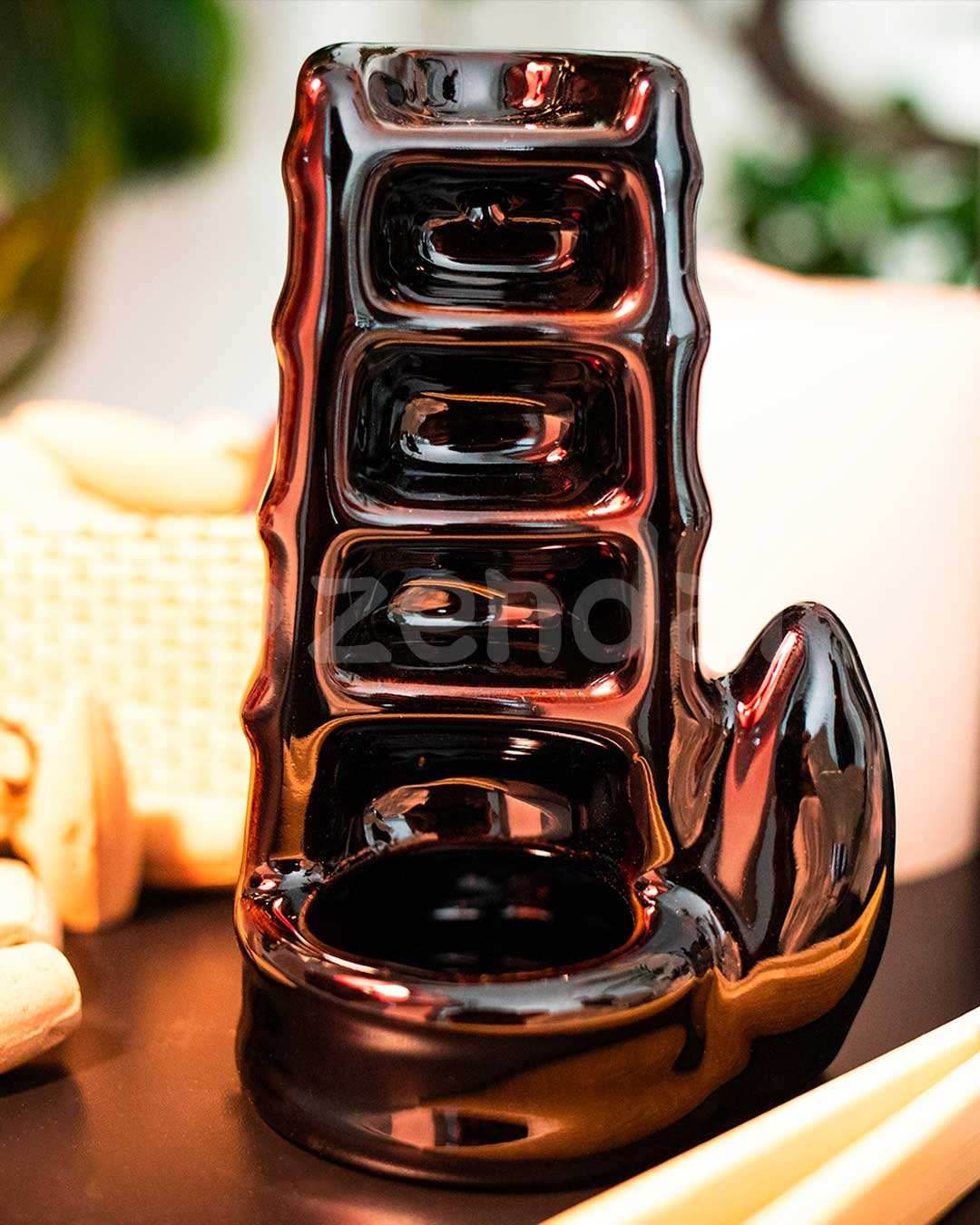 Broken Bamboo Backflow Incense Burner - 