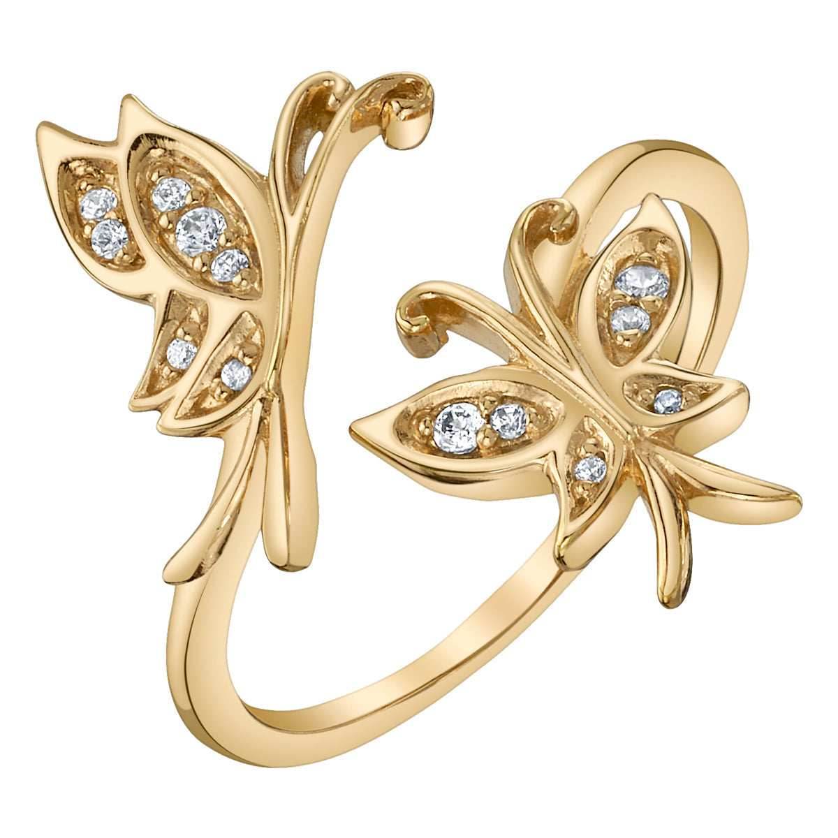 Disney X RockLove ENCANTO Mirabel Golden Butterfly Ring - Size 5