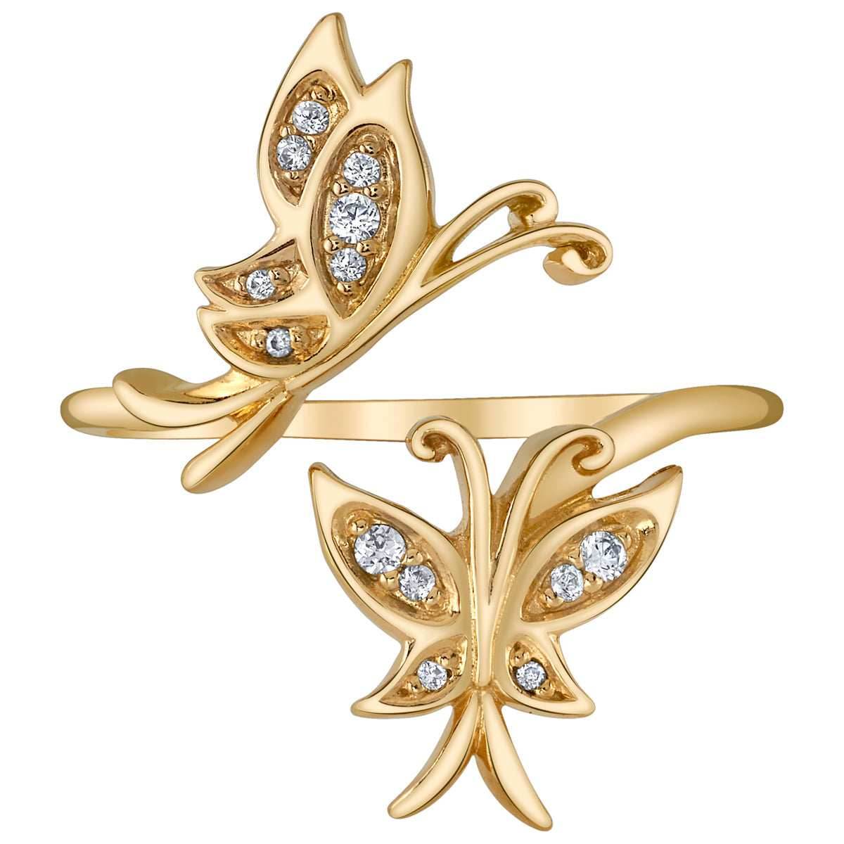 Disney X RockLove ENCANTO Mirabel Golden Butterfly Ring - Size 5