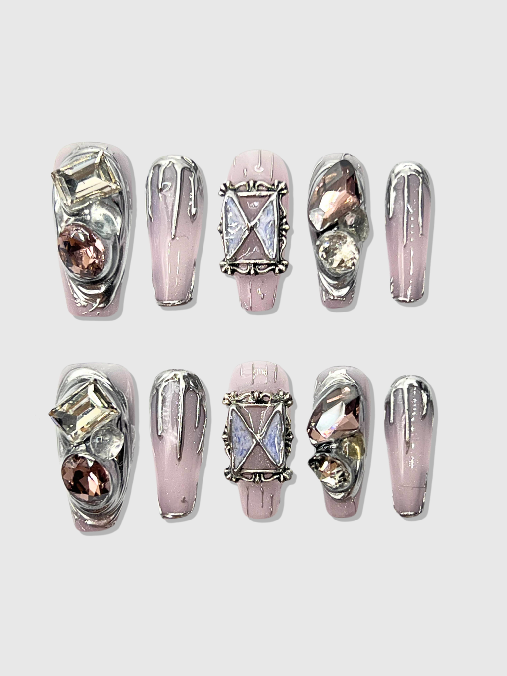 Butterfly Trap press on nails